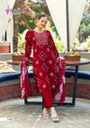 Khanak Vol 1 By Mystic 9 Rayon Embroidery Kurti With Bottom Dupatta Wholesalers In Delhi